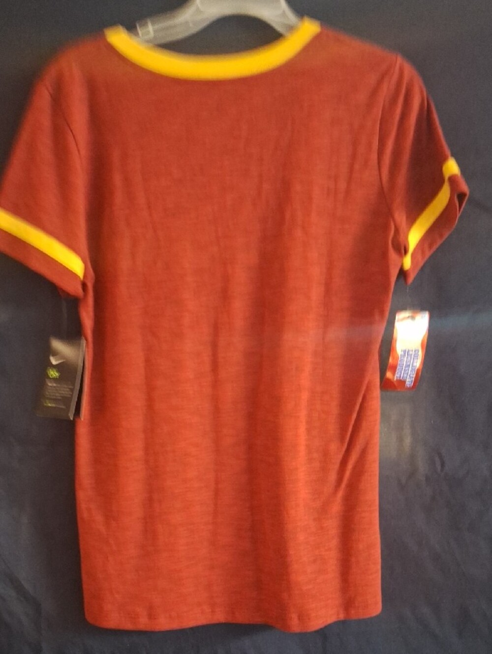Nike Red & Gold V-Neck Iowa State Tee For Women Size Small - Picture 5 of 5
